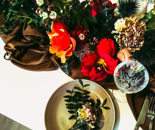 colourful centerpiece